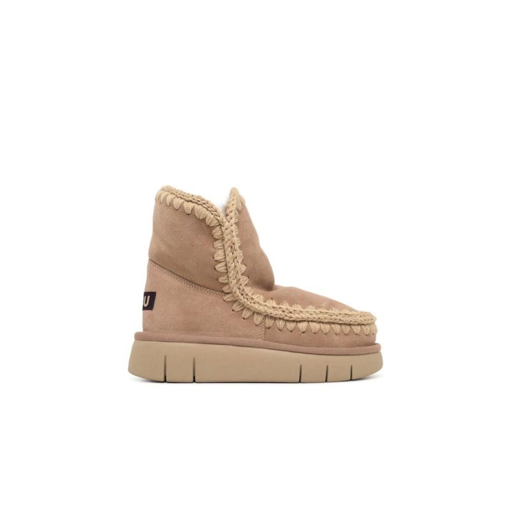 Mou 'Eskimo 18 Bounce' Camel Suede Ankle Boots Women